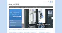 Desktop Screenshot of baumann-automation.com