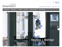Tablet Screenshot of baumann-automation.com